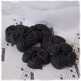 Handmade Artistic Black Buttons