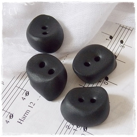 Black Toggle Polymer Clay Buttons