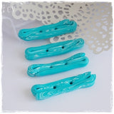 Large Turquoise Blue Toggle Buttons