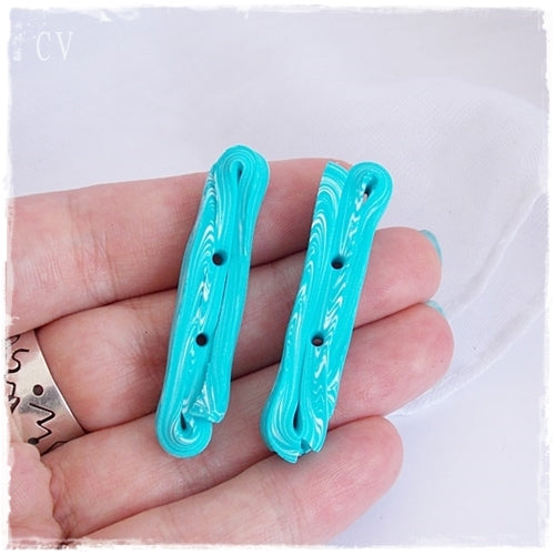 Handmade Polymer Clay Toggle Buttons