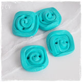 Sea Blue Polymer Clay Buttons