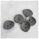 Oval Artistic Grey Buttons