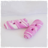 Baby Pink Toggle Polymer Clay Buttons