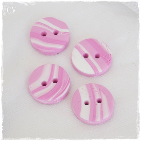 Pastel Pink Round Buttons