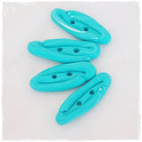 Sea Blue Polymer Clay Buttons