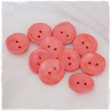 Artistic Coral Polymer Clay Buttons
