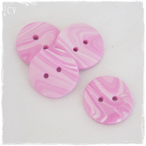 Round Pink Buttons