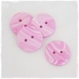 Handmade Pink Polymer Clay Buttons