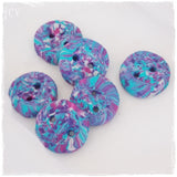 Tiny Round Polymer Clay Buttons