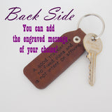 Personalized Leather Keychain