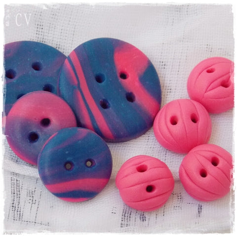 Oops: Blue & Pink Button Assortment