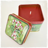 Cancy Cane Apple-Cinnamon Christmas Candle