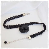 Black Rose Lace Collar