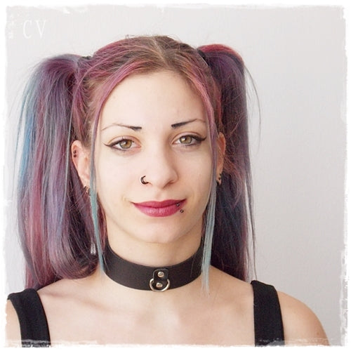 BDSM Slave Genuine Leather Collar Choker