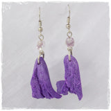 Long Polymer Clay Fairy Wing Earrings