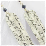 Decoupage Long Light Earrings