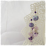 Amethyst Dangling Long Earrings