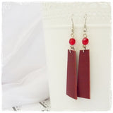 Vampire Bloody Red Long Earrings