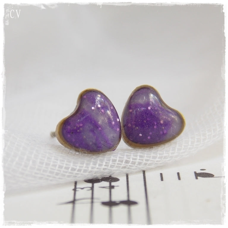 Dainty Heart Stud Earrings