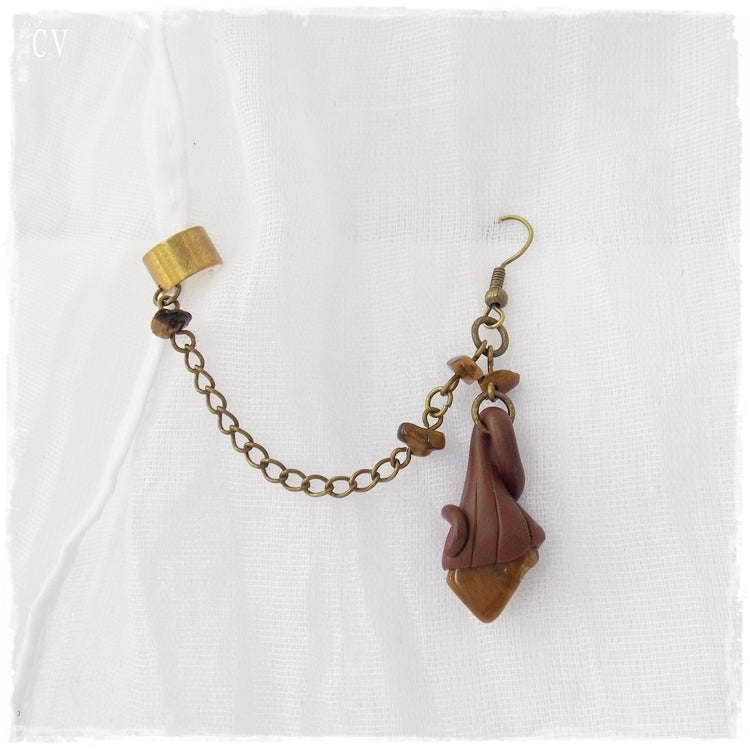Polymer Clay Tribal Ear Cuff Earring