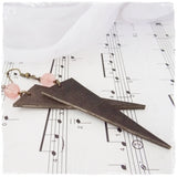Long Rustic Brown Leather Earrings