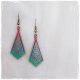 Ombre Diamond-Shapped Earrings