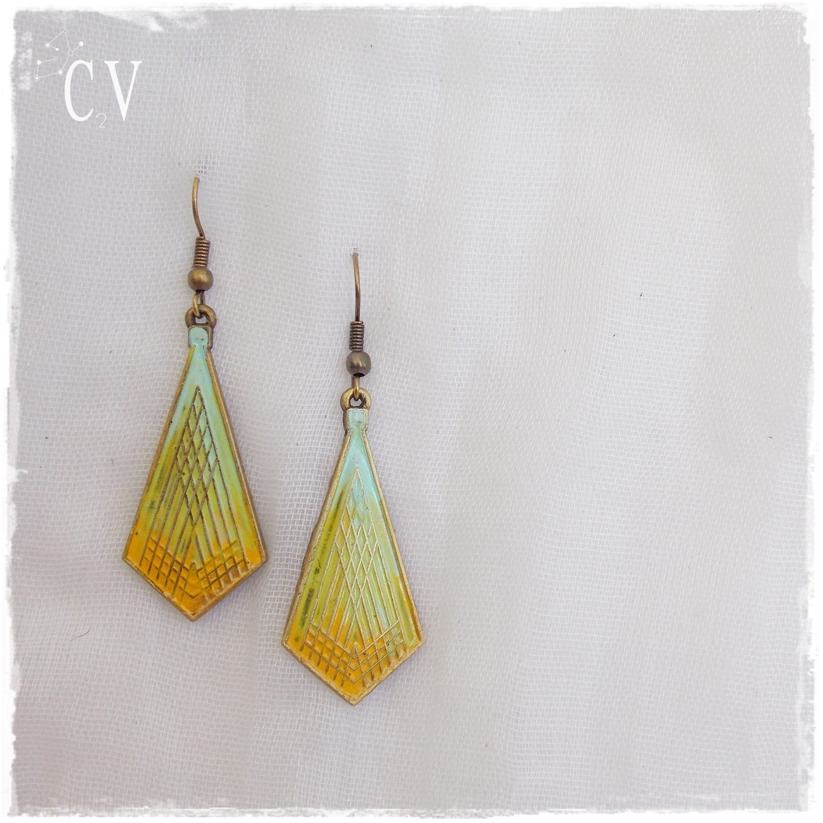 Gypsy Brass Long Earrings