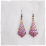 Ombre Purple Yoga Earrings