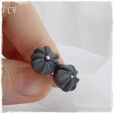 Abstract Polymer Clay Gothic Stud Earrings