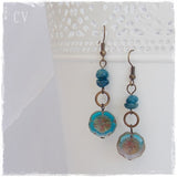 Kyanite Flower Earrings