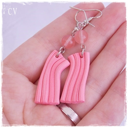 Polymer Clay Colar Abstract Organic Earrings