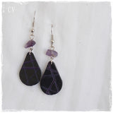 Gothic Drop Leather Earrings