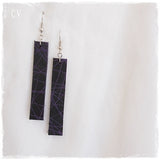 Black Bad Leather Earrings