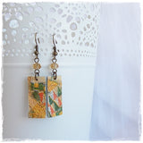 Klimt Leather Earrings