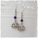 Dainty Lotus Earrings