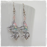 Birthstone Unicorn Earrings