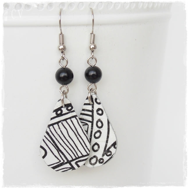 Geometric Sketch Earrings