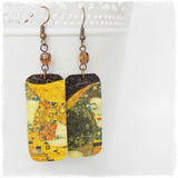 Klimt Decoupage Earrings