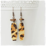 Tiger Eye Animal Print Earrings