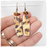 Long Animal Print Earrings