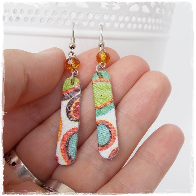 Geometric Leather Earrings
