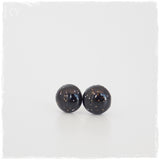 Black Polymer Clay Earrings