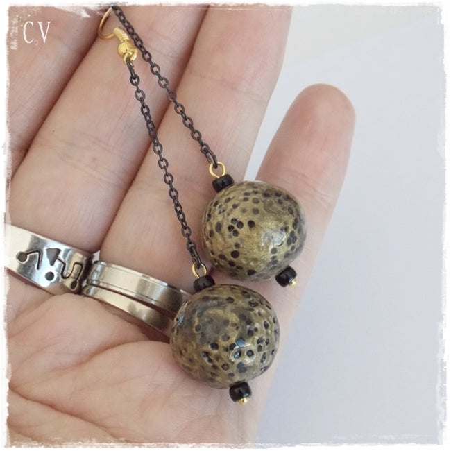 Full Moon Long Earrings