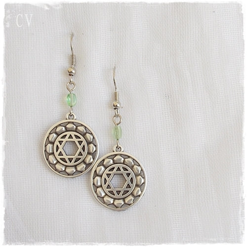 Heart Chakra Long Earrings