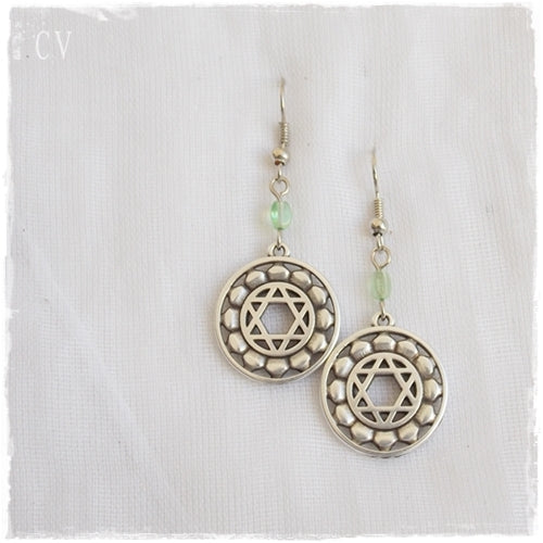 Heart Chakra Yoga Earrings