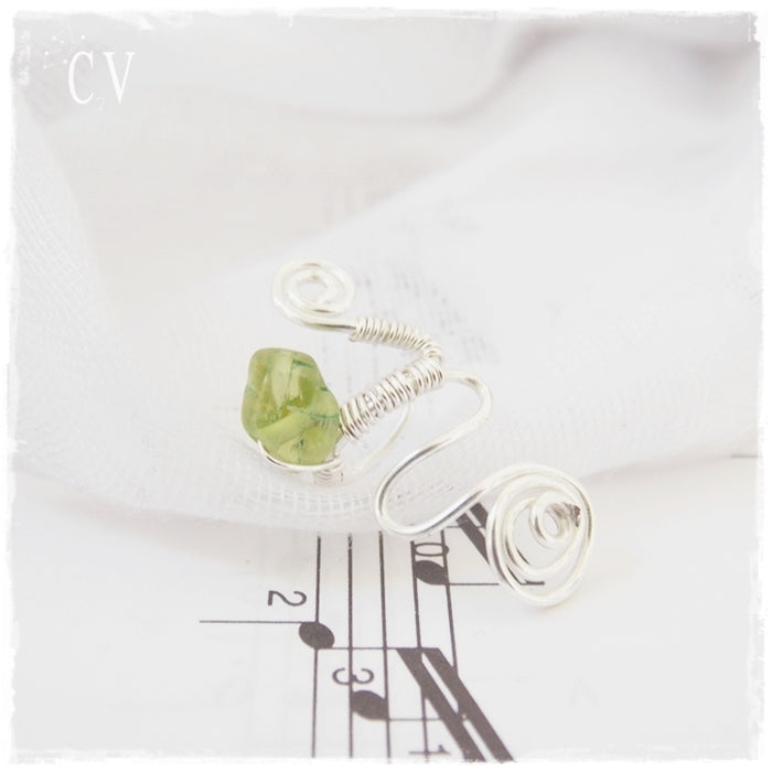 Celtic Apatite Ear Cuff