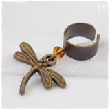 Brass Dragonfly Ear Cuff