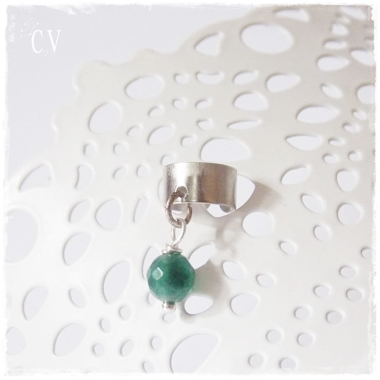 Green Chakra No Pierce Ear Cuff