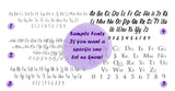 Font Options - Engraved Handmade Creations