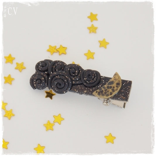 Crescent Moon Alligator Hair Clip